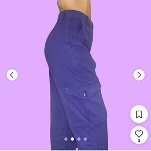 ARITZIA WILFRED FREE PURPLE CARGO UTILITY PANTS SIZE 2